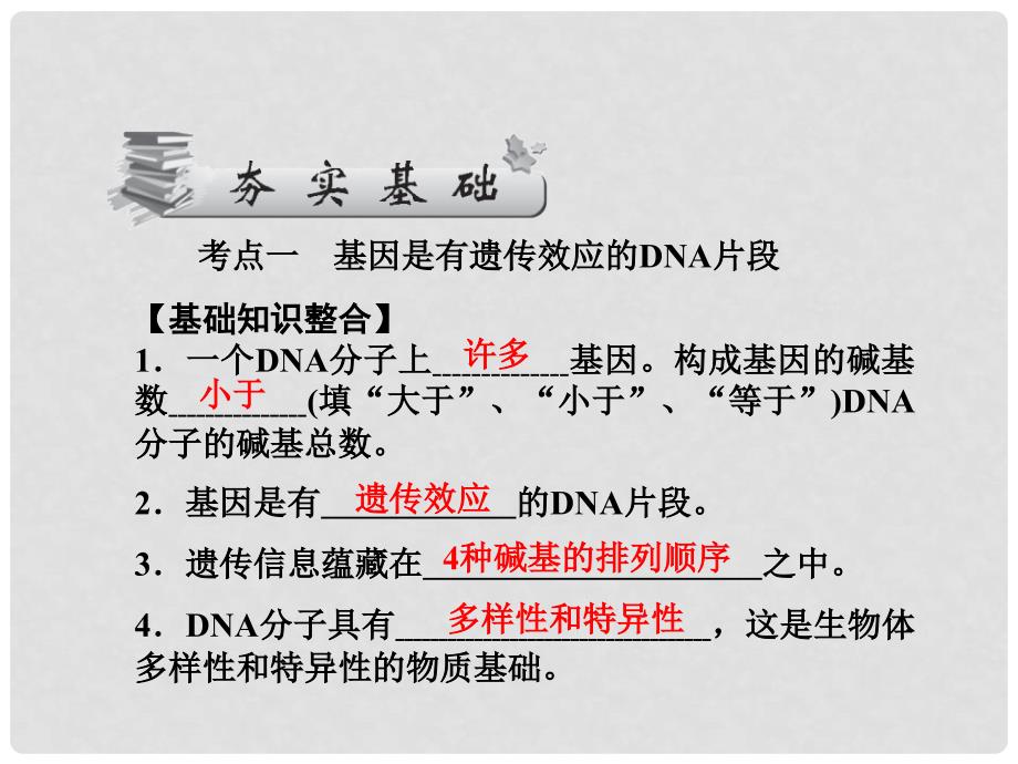 高考生物第一轮复习知识拓展 3.34基因是有遗传效应的课件 浙科版必修2_第2页