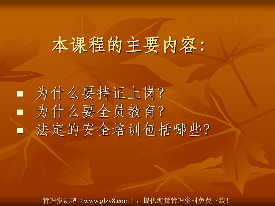 安全管理生产经营单位安全培训规定51页_第3页