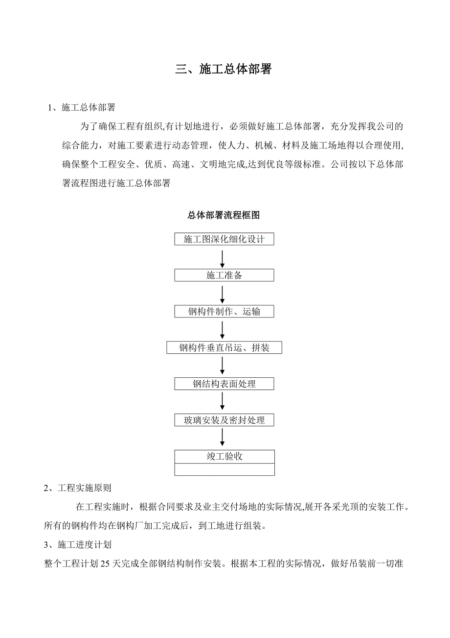 【施工管理】钢结构的采光顶施工组织方案设计_第3页