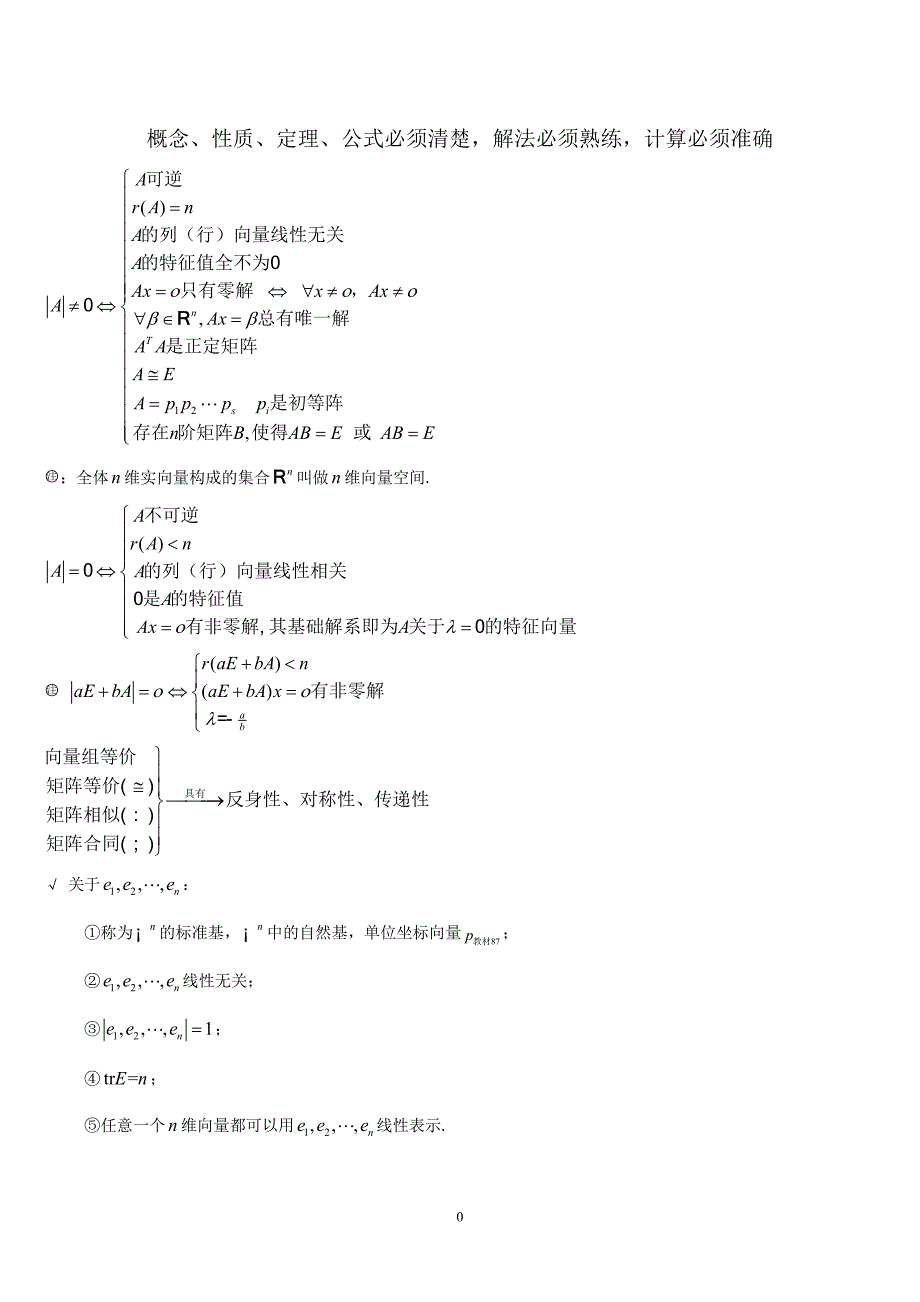 (完整word版)线性代数概念、性质、定理、公式整理.doc_第1页