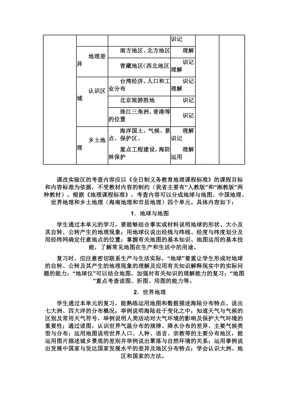 初二地理会考复习备考计划_第3页