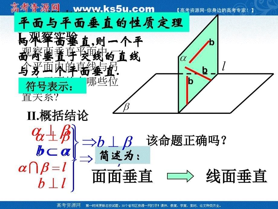 数学：2.3.4平面与平面垂直的性质课件(新人教A版必修2)_第5页