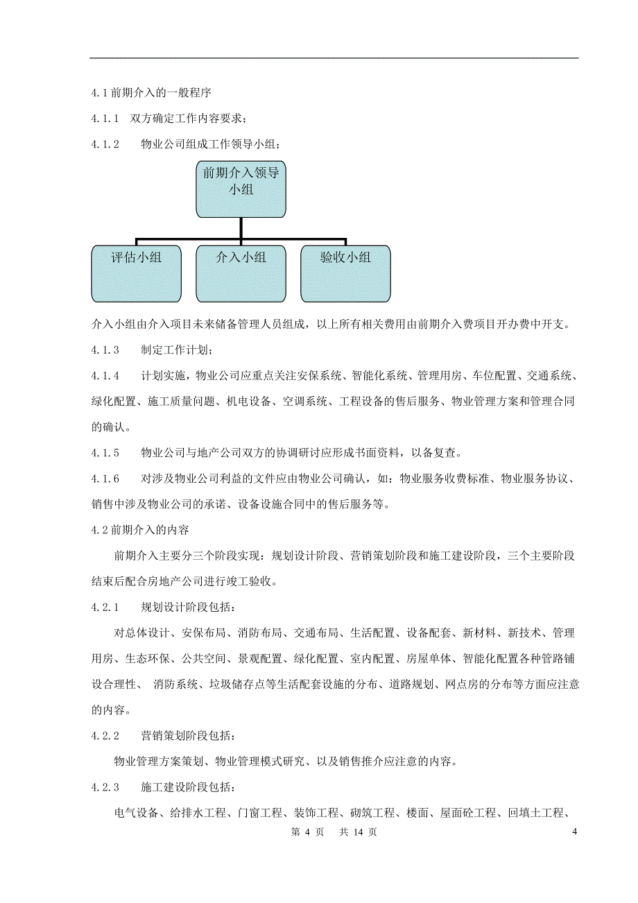 物业公司前期介入工作指引_第4页