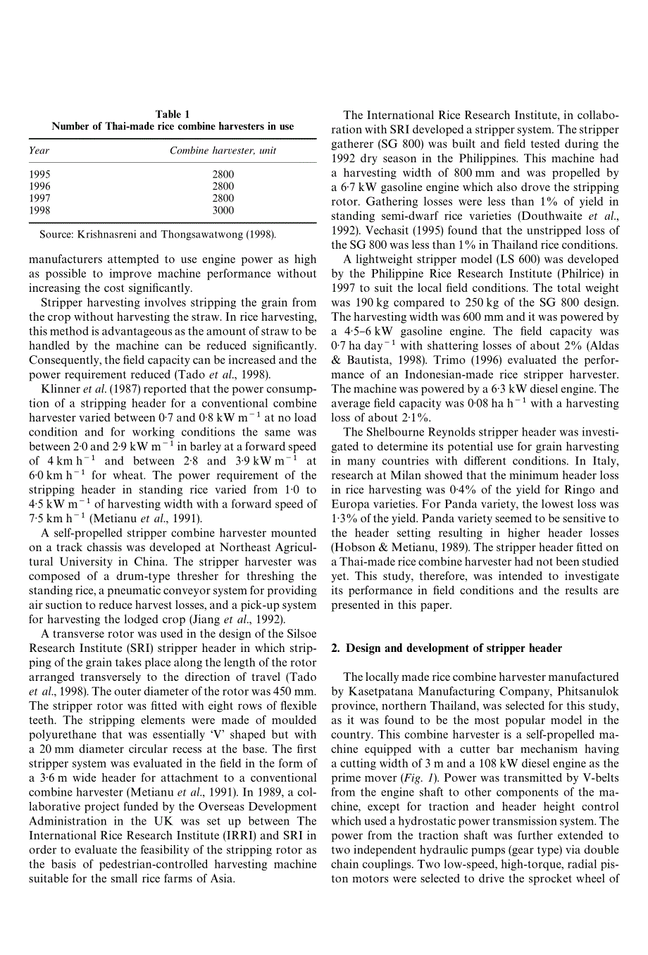 采用剥离器收割台的联合水稻收割机_第2页