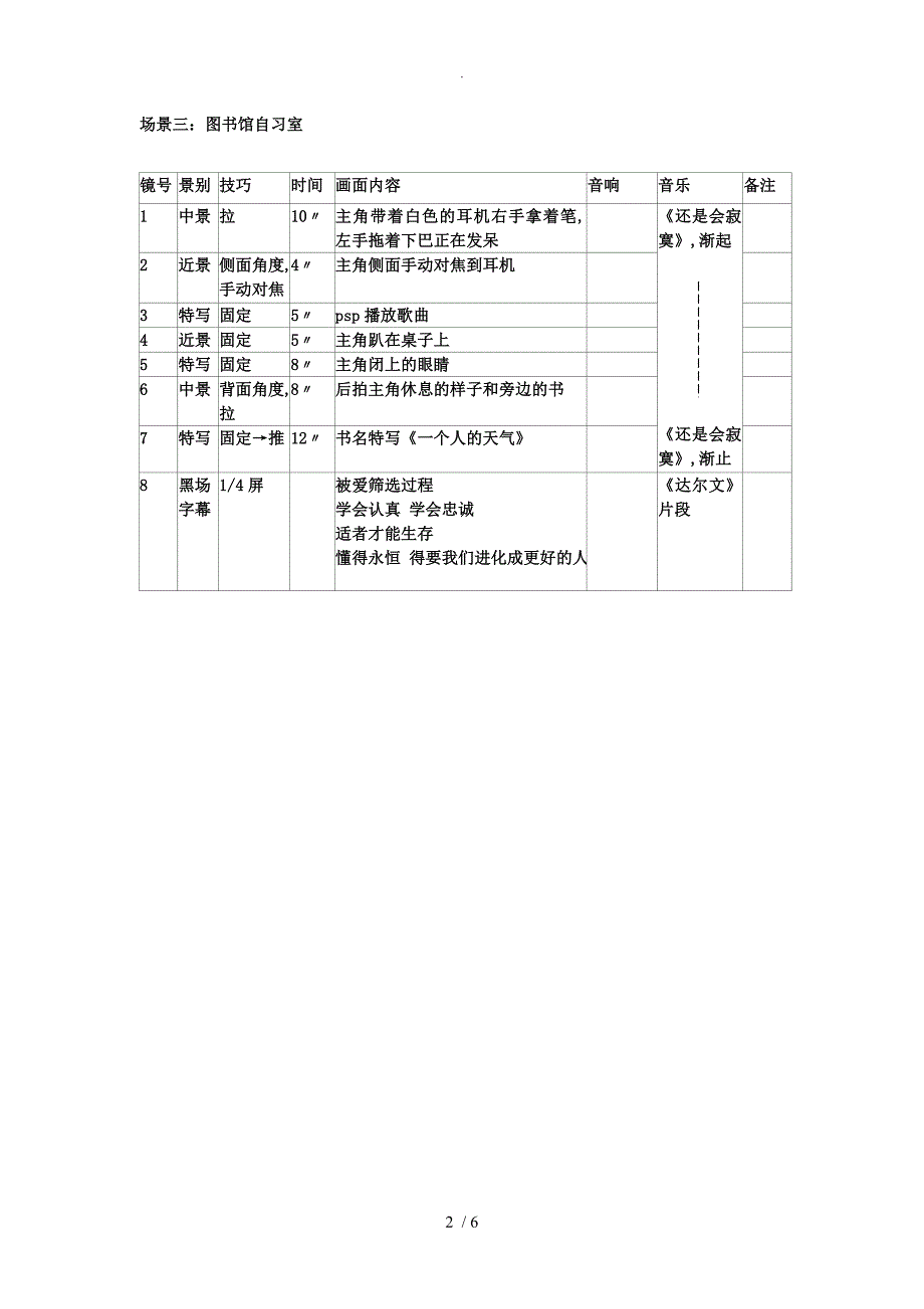 分镜头稿本案例_第2页