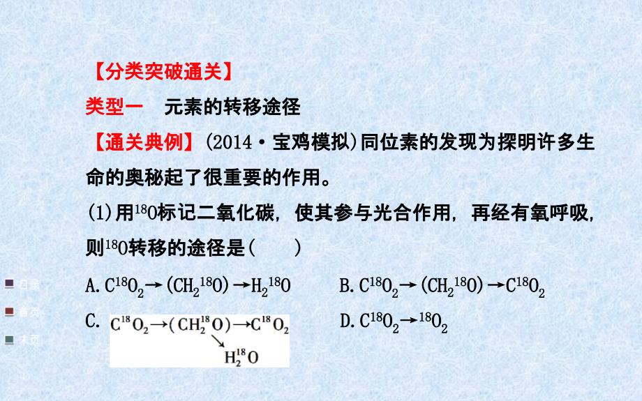 高考生物全程复习策略大一轮配套热点专题突破系列：同位素标记法的应用41张ppt_第4页