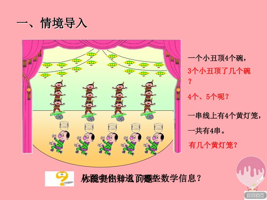 二年级数学上册 第二单元 信息窗3 第2课时4的乘法口诀及应用 青岛版_第2页