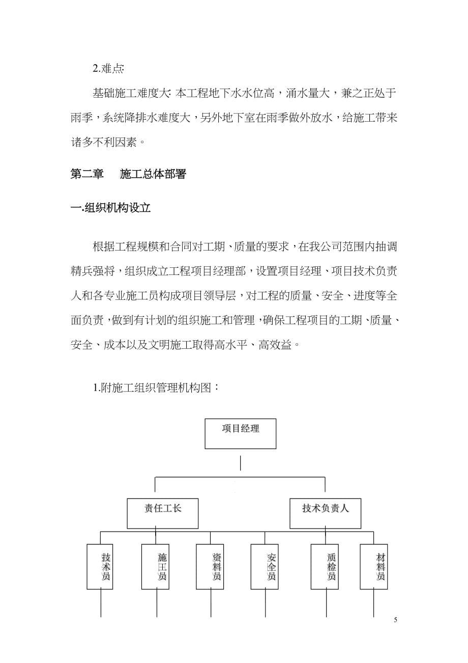 德阳市建馨苑8号楼施工组织设计_第5页