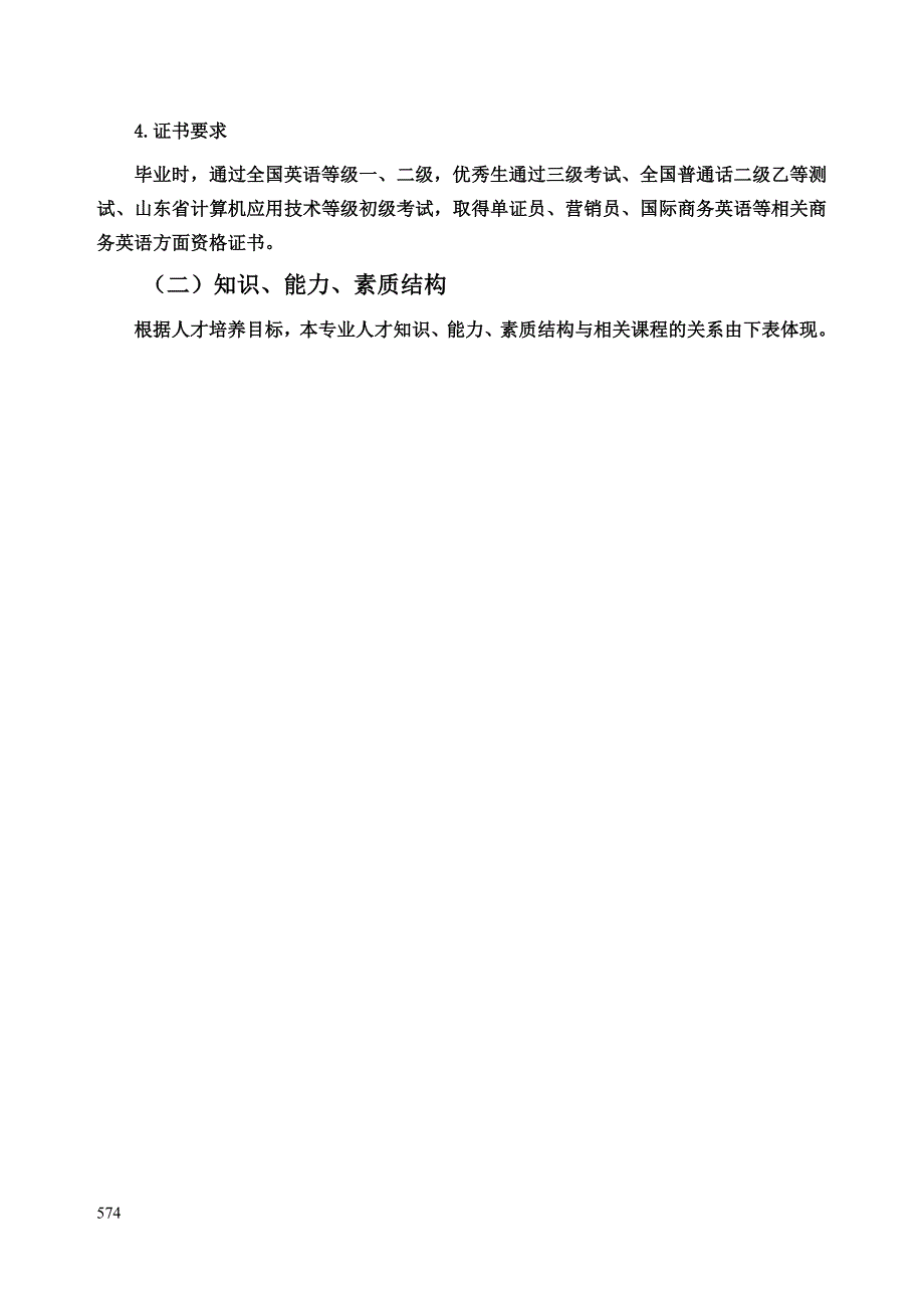 2021-2022年商务英语专业中专的教学计划_第3页