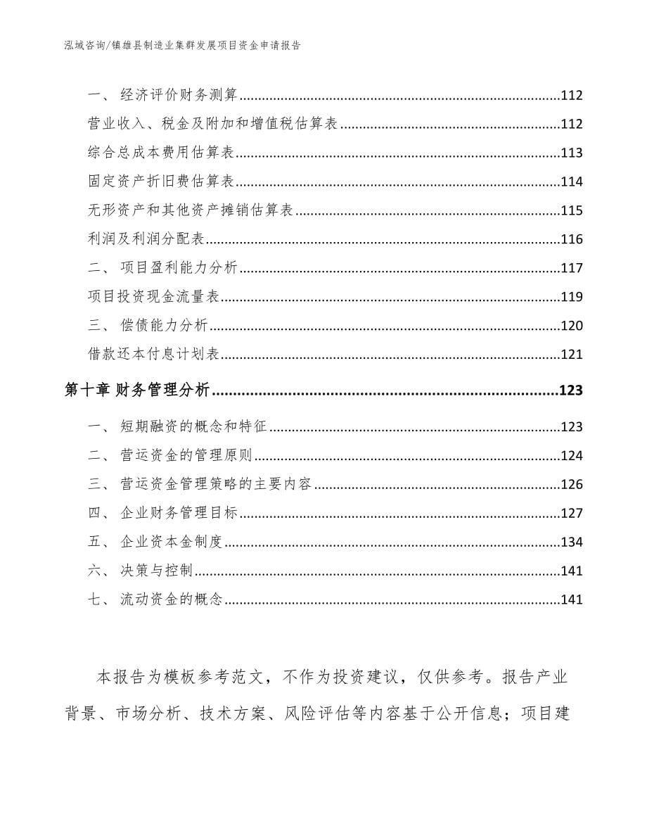 镇雄县制造业集群发展项目资金申请报告【参考范文】_第5页