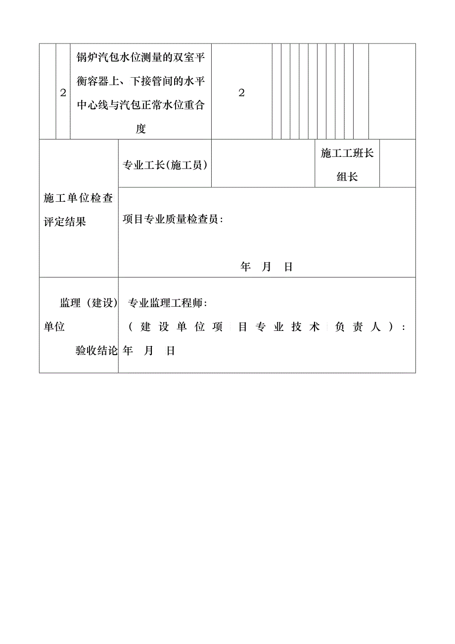 物位仪表安装工程检验批质量验收记录表_第3页