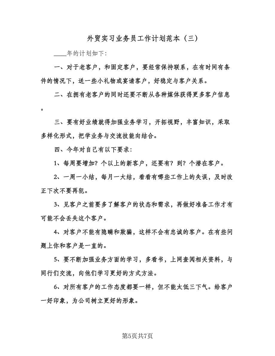 外贸实习业务员工作计划范本（四篇）.doc_第5页