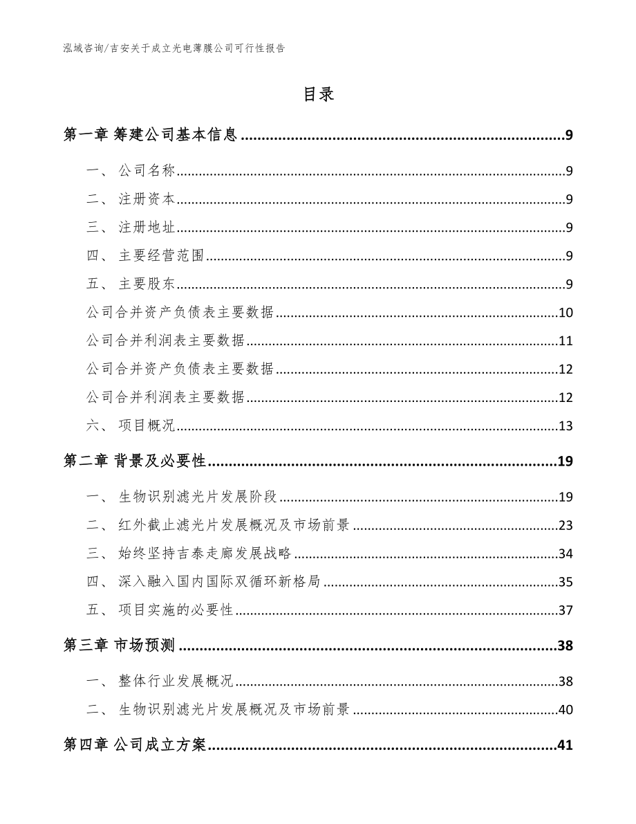 吉安关于成立光电薄膜公司可行性报告（范文模板）_第4页