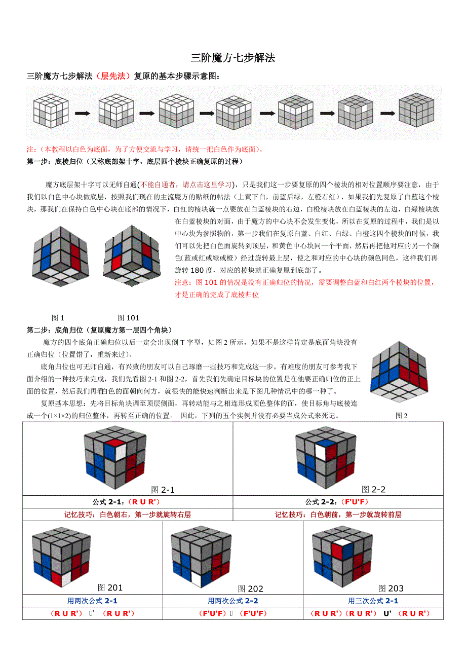 三阶魔方七步解法.doc_第1页