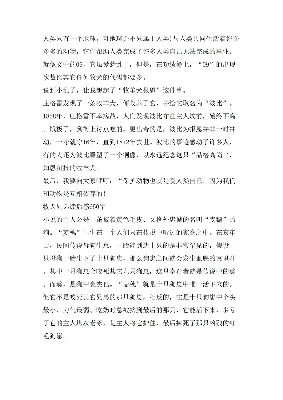 牧犬兄弟读后感650字.doc_第4页