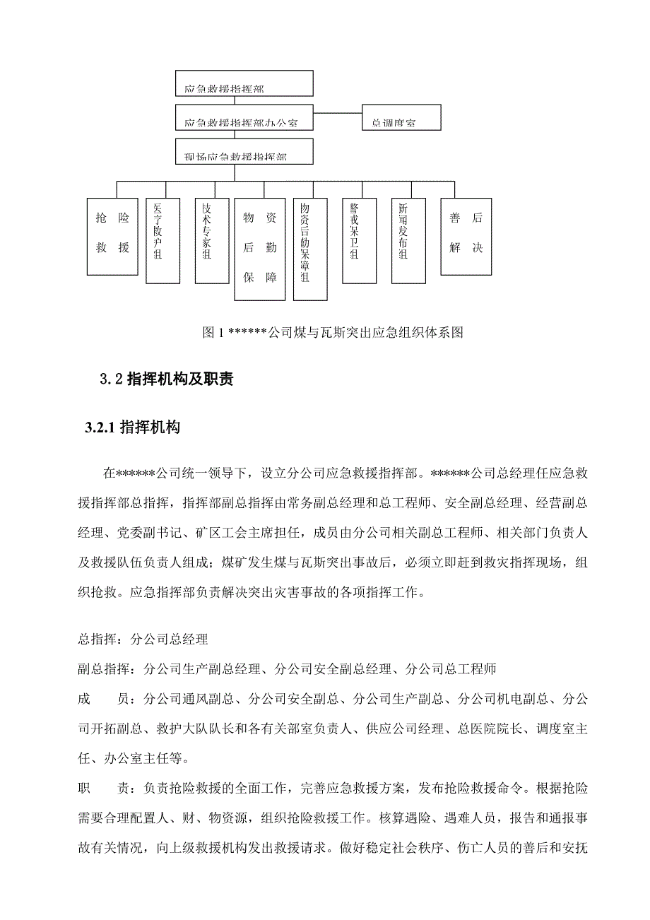 分子公司防治煤与瓦斯突出专项应急预案_第4页