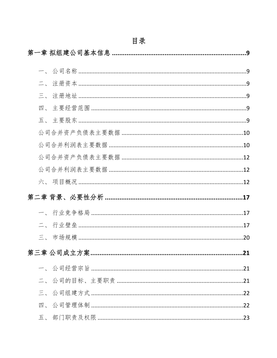 铜梁区关于成立起动电机公司可行性研究报告(DOC 79页)_第3页