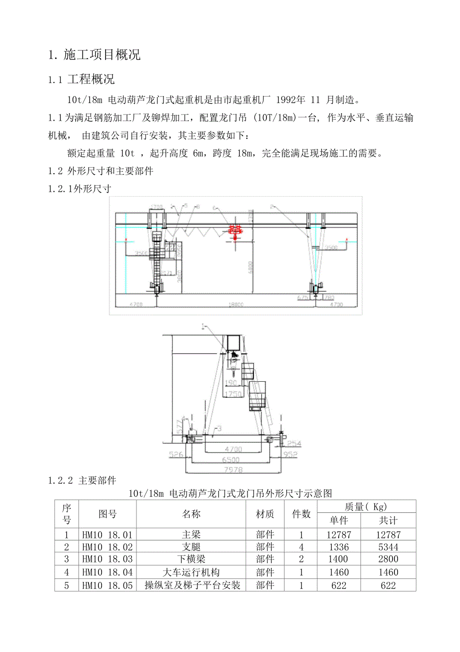 10t龙门吊工程施工组织设计方案_第2页