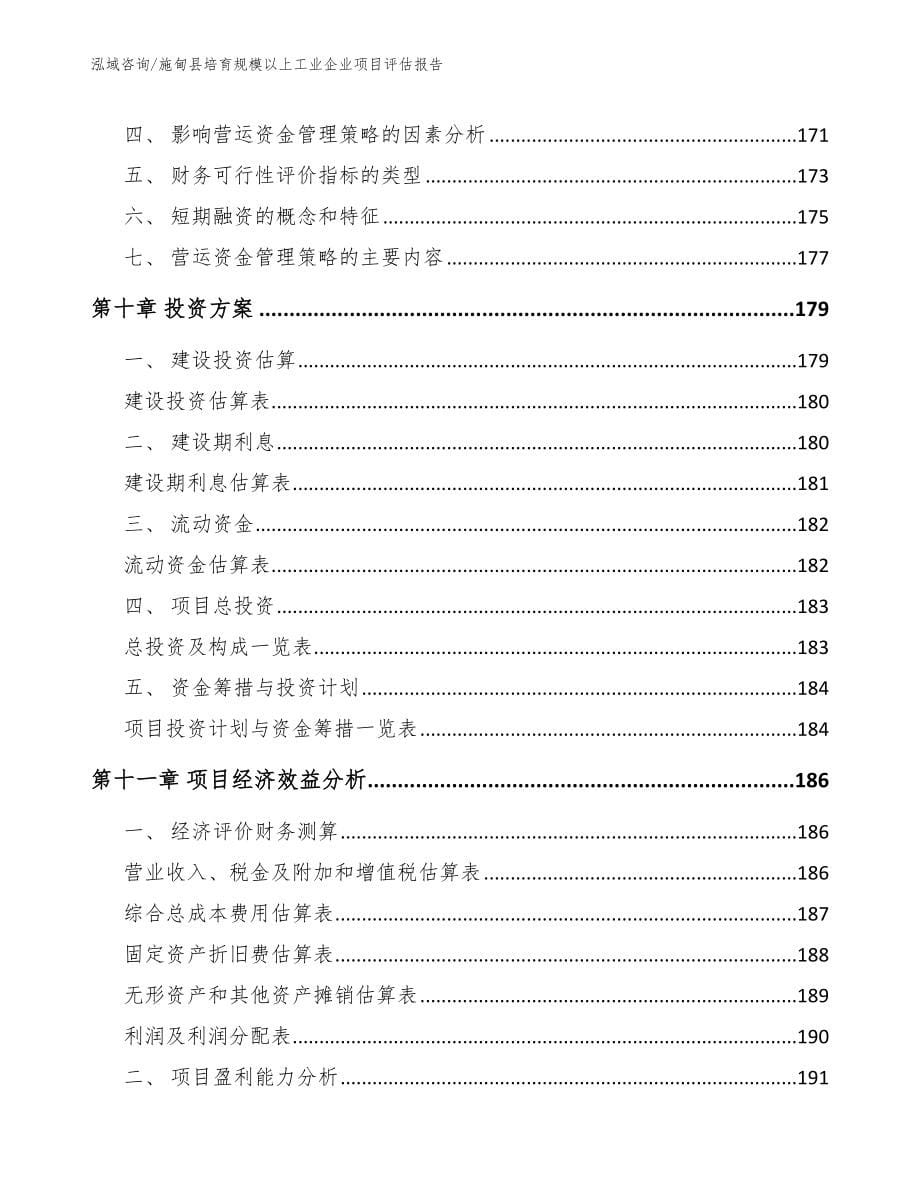 施甸县培育规模以上工业企业项目评估报告范文模板_第5页