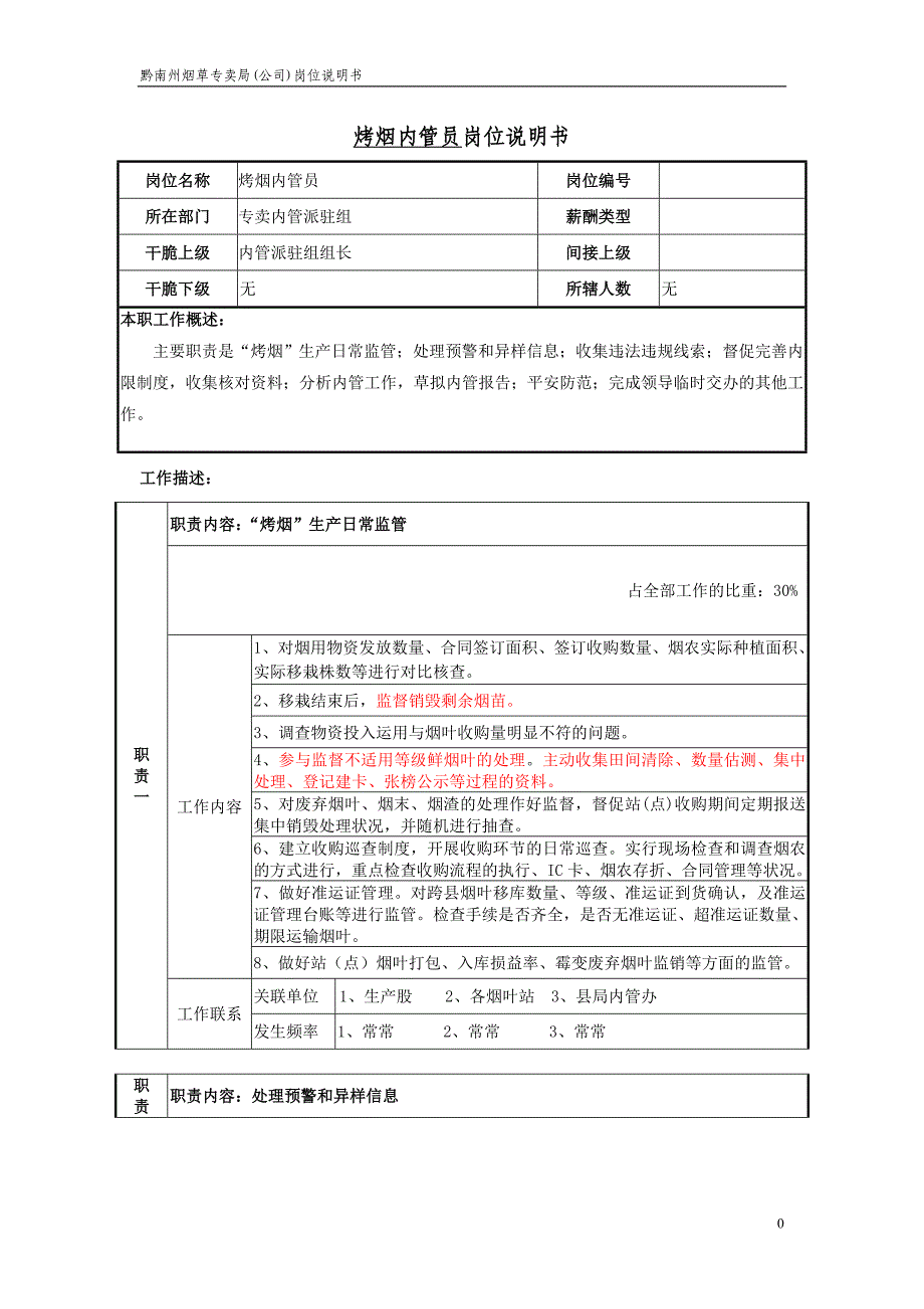 烤烟内管员岗位说明书_第1页