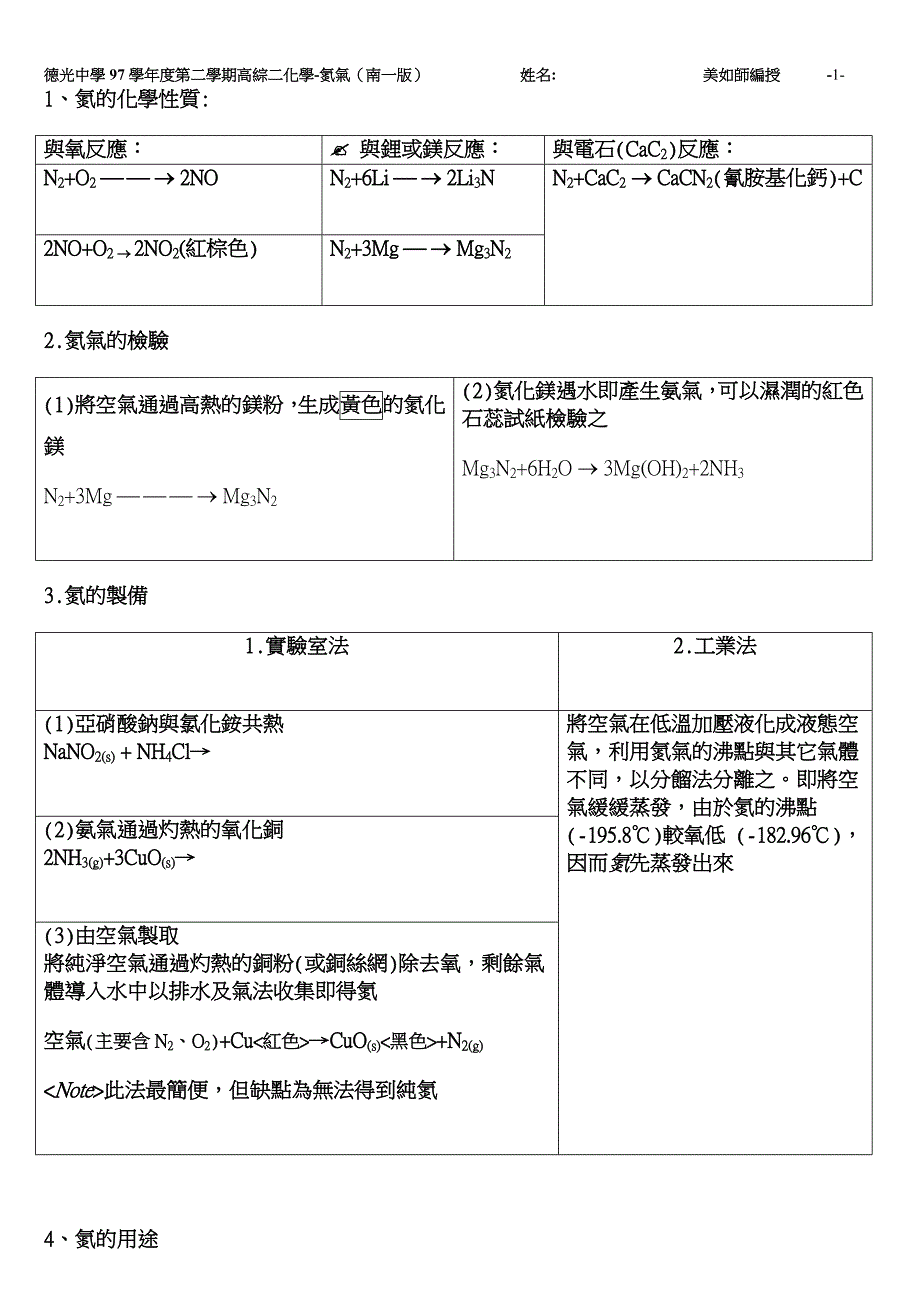 氮的化学性质.doc_第1页