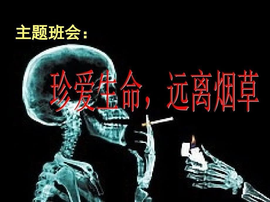 珍爱生命远离烟草主题班会ppt课件_第5页