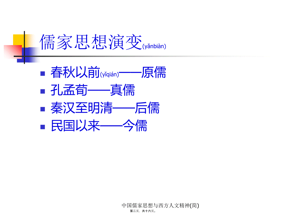 中国儒家思想与西方人文精神(简)课件_第2页