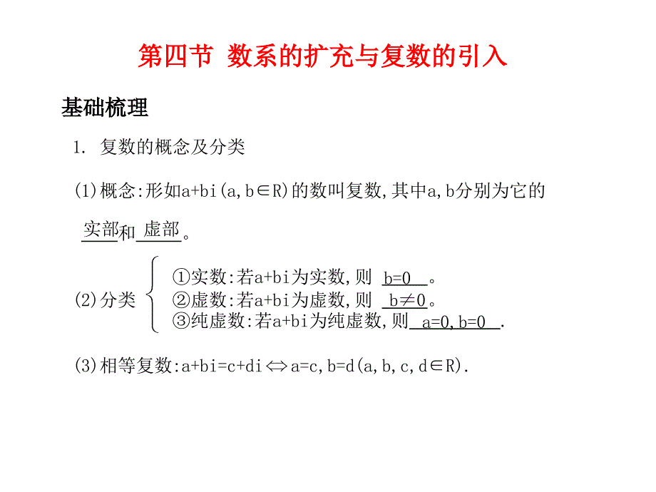 高考数学总复习精品课件苏教版：第六单元第四节 数系的扩充与复数的引入_第3页