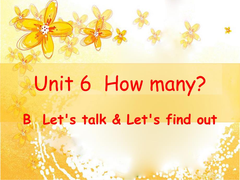 三年级下册英语ppt课件 -Unit-6-How-many-B-Lets-talk_第1页