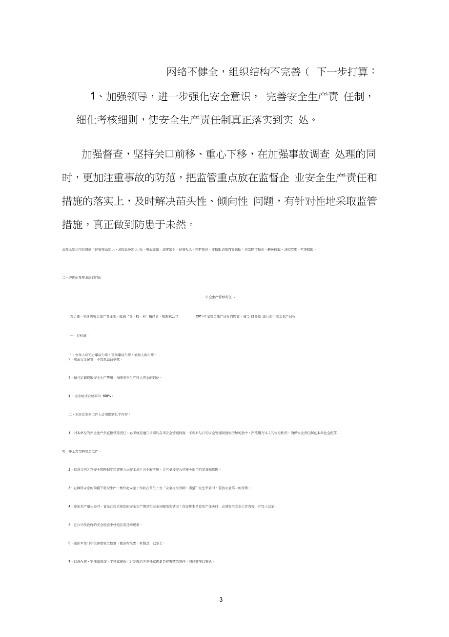 关于安全生产责任制贯彻落实情况的汇报_第3页