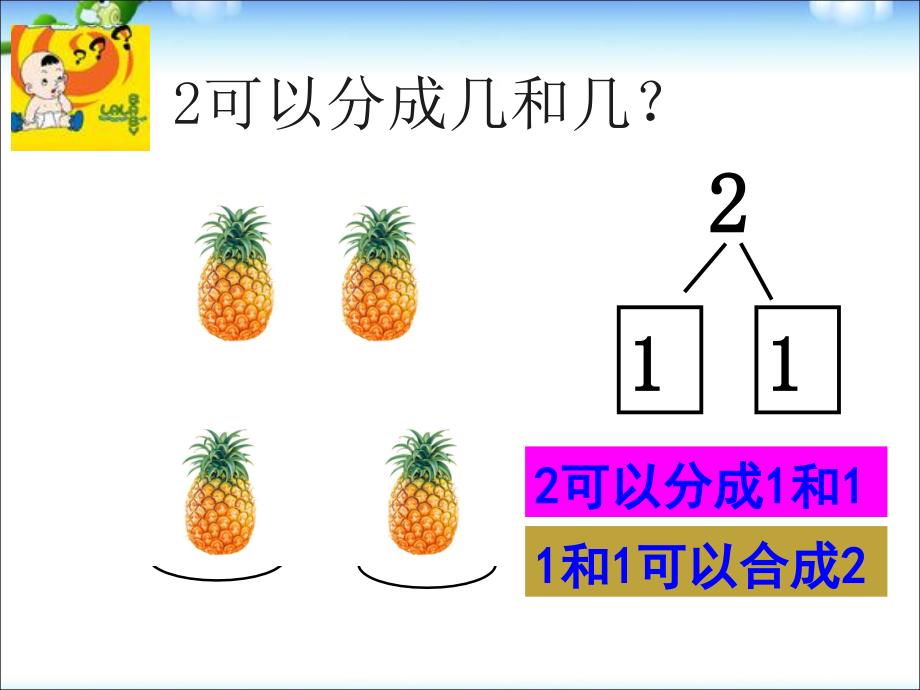 一年级数学上册分与合ppt课件_第2页