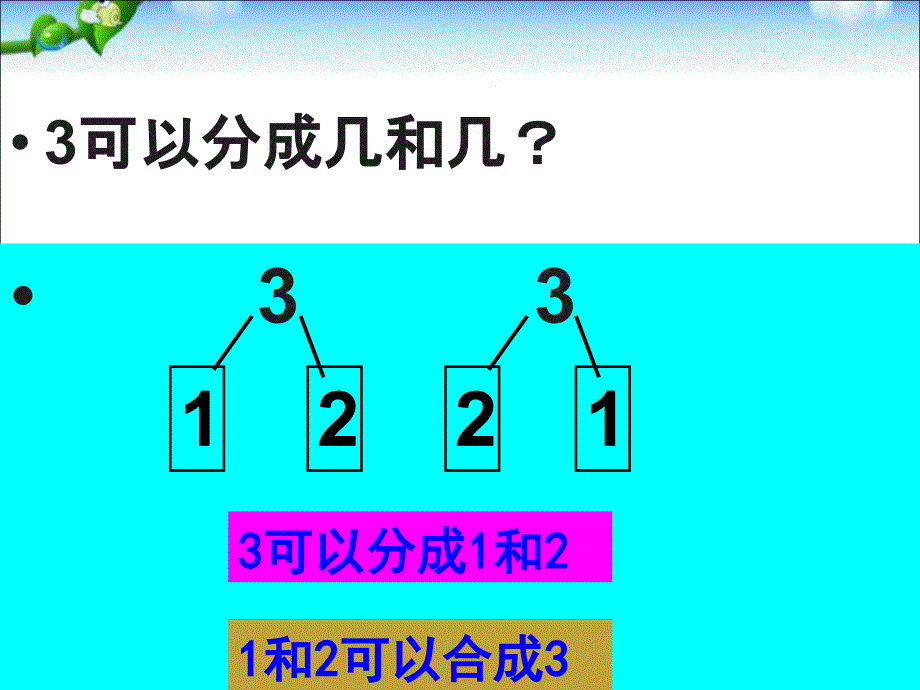 一年级数学上册分与合ppt课件_第3页