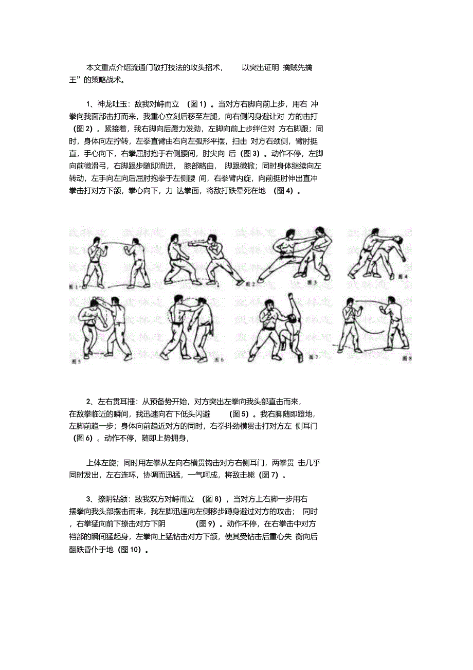 散打攻击18招图解_第1页