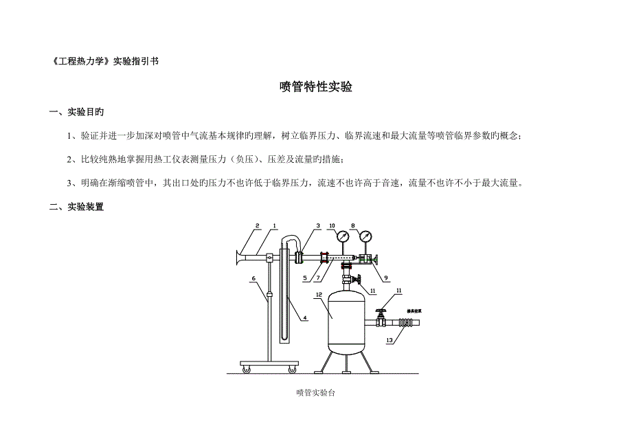 工程热力学实验指导书_第1页