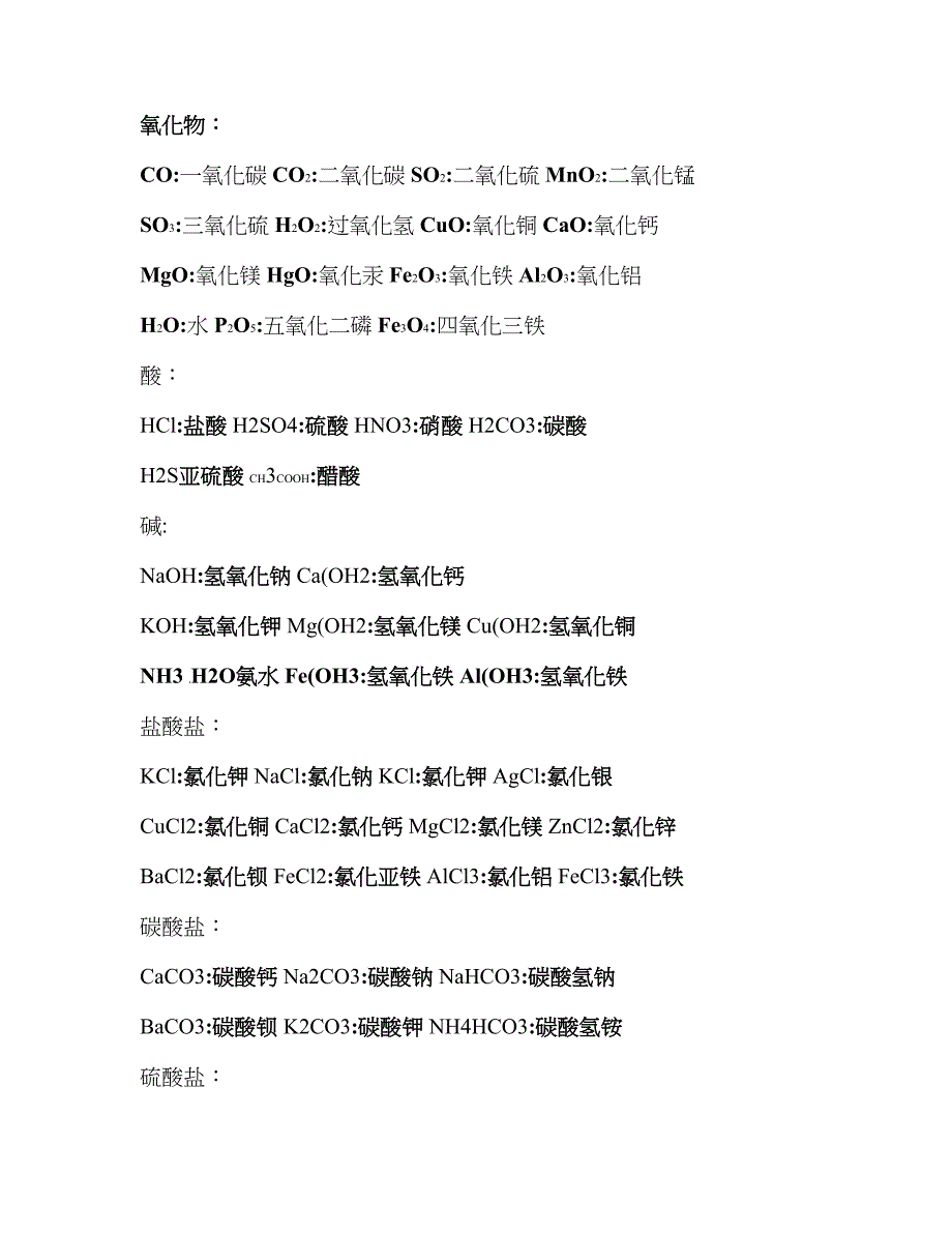 (word完整版)初中化学必背化学式大全汇总-推荐文档.doc_第2页