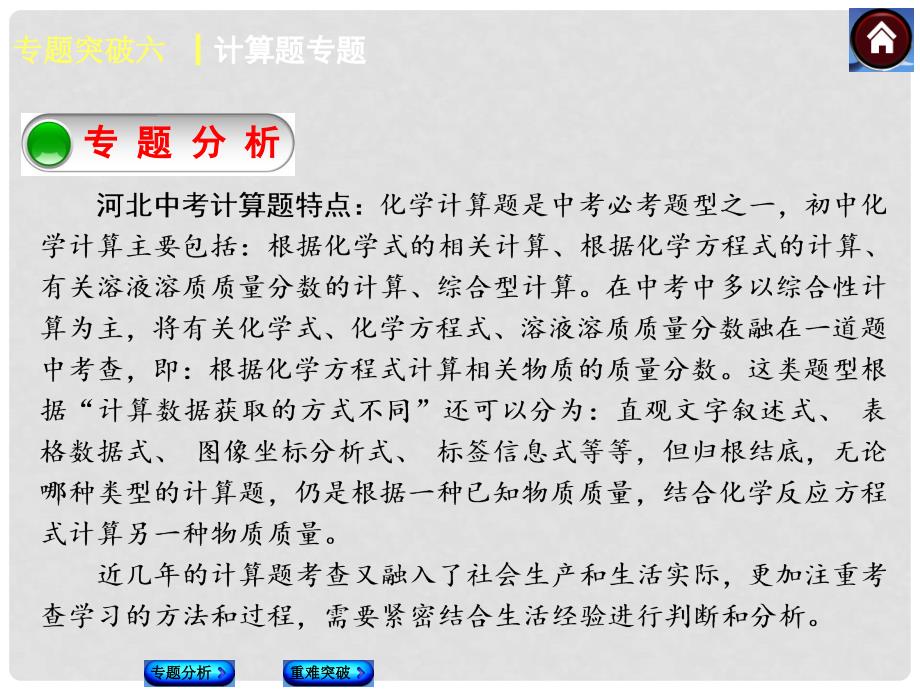 中考化学复习方案 专题突破六 计算题专题课件（专题分析+重难突破 含试题）.ppt_第2页