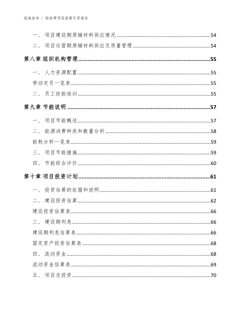 胶粘带项目招商引资报告_范文参考_第4页