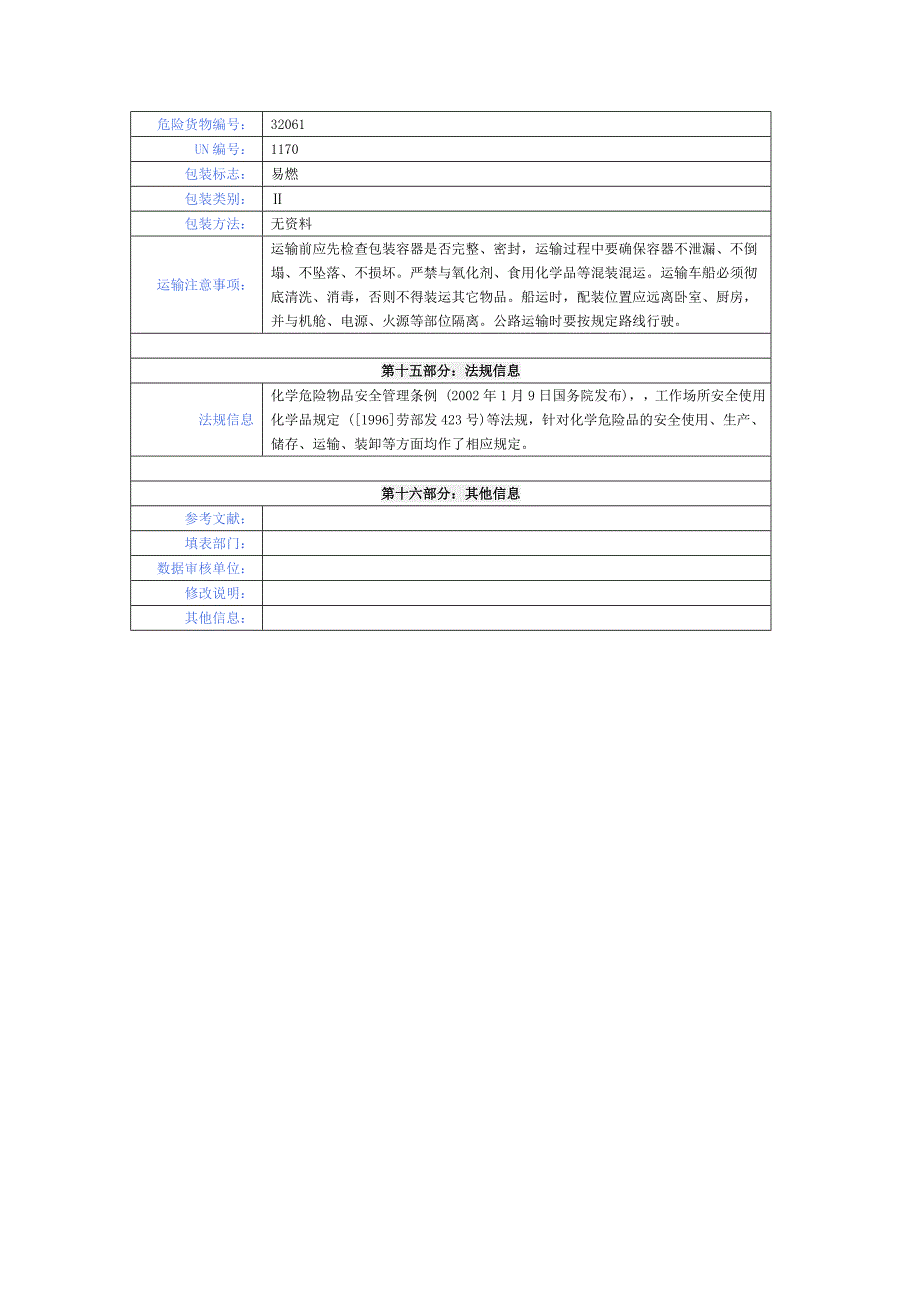 无水乙醇化学品安全技术说明书.doc_第4页