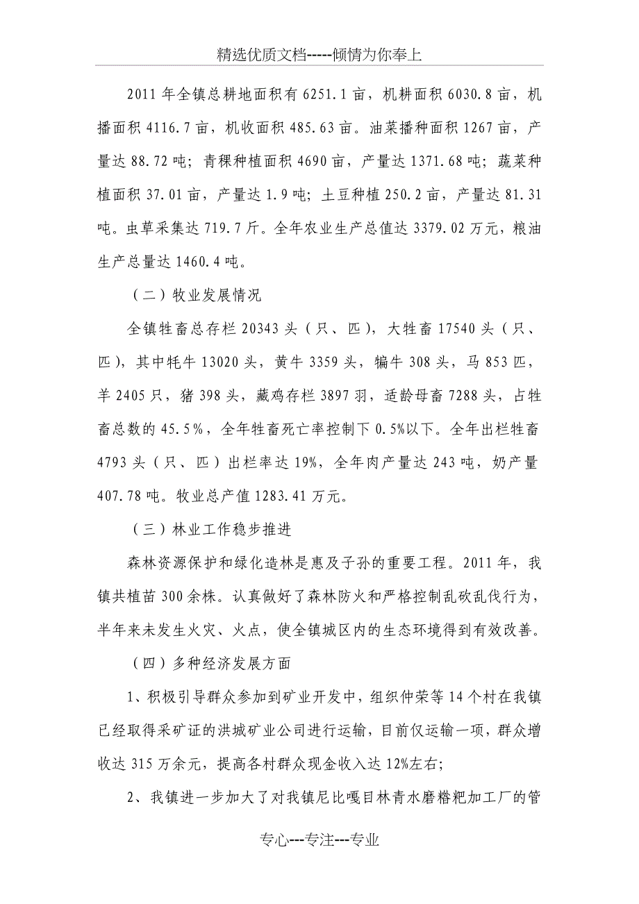 2011年XX镇终考评汇报材料范文_第2页