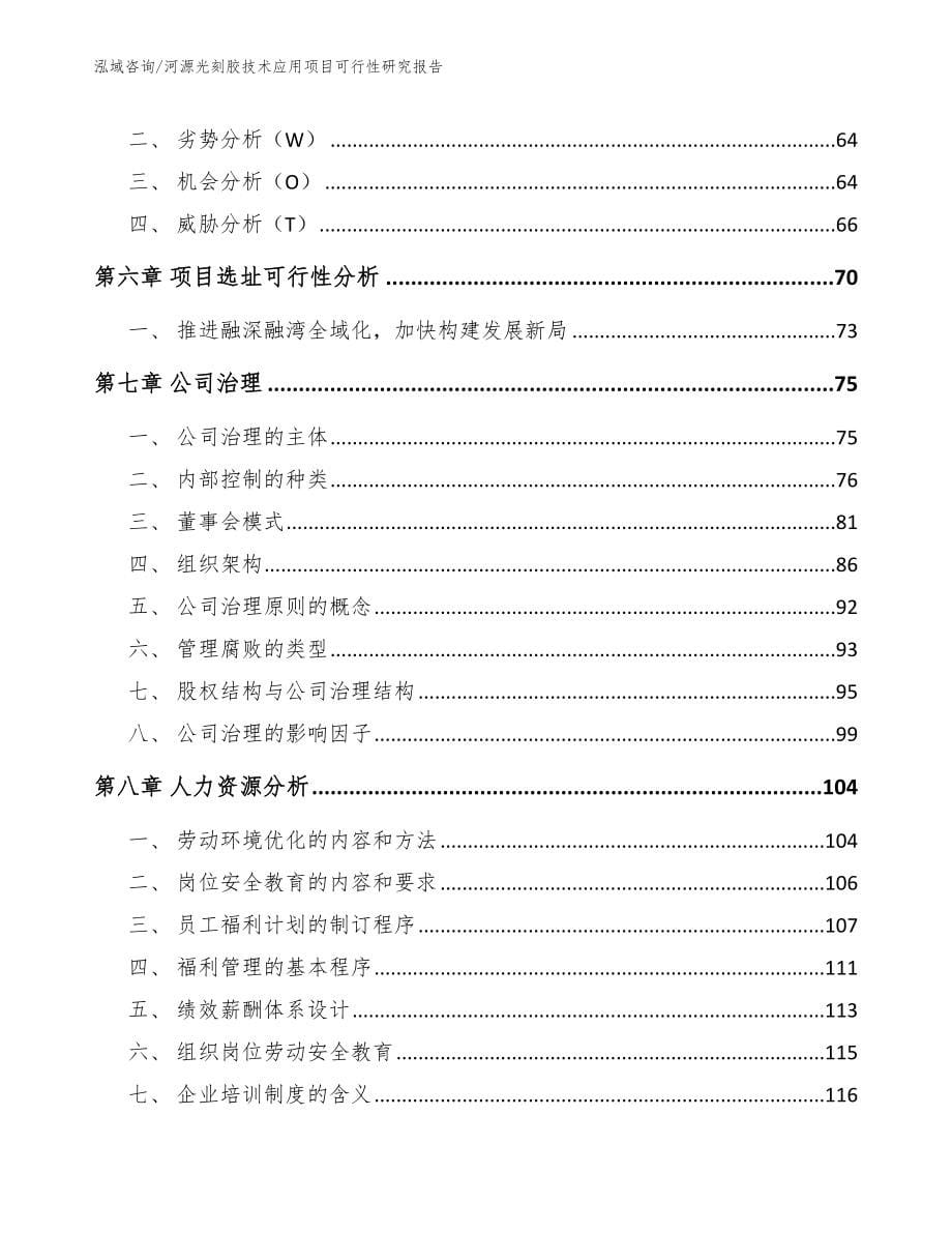 河源光刻胶技术应用项目可行性研究报告（范文）_第5页