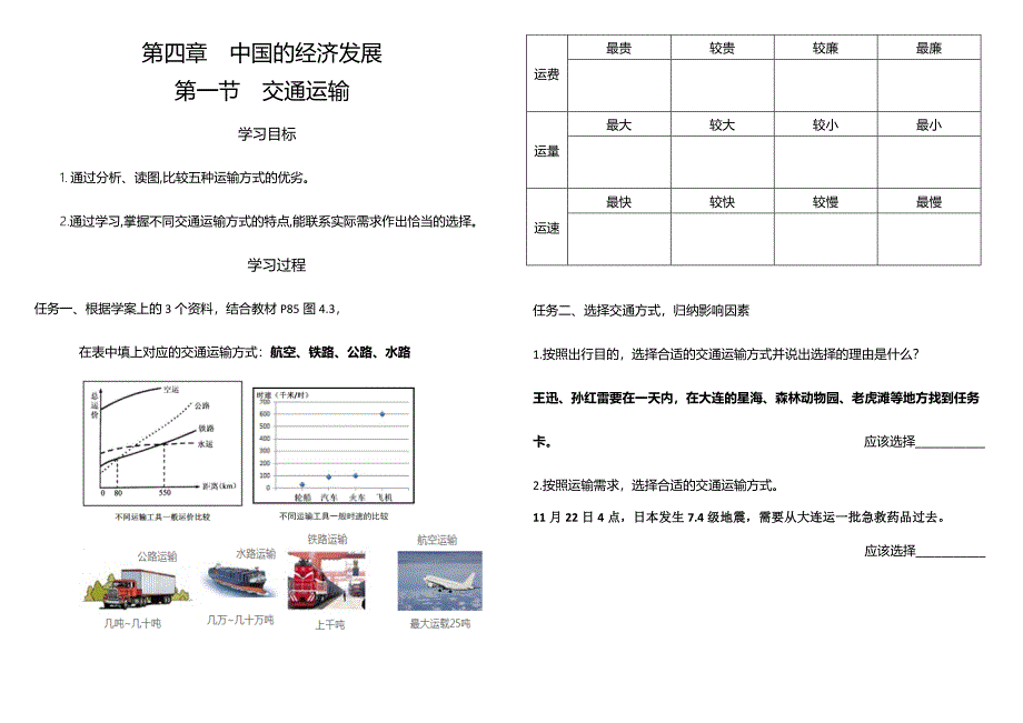 交通运输学案_第2页