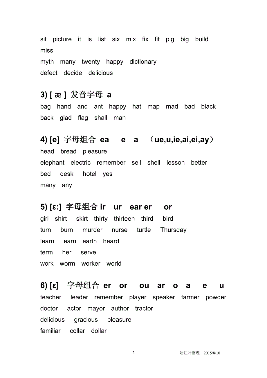 英语国际音标表(含字母组合)[1]_第2页