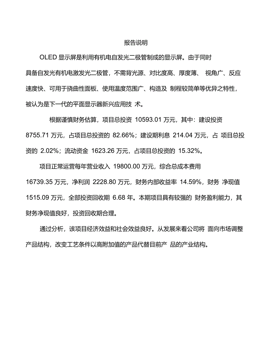 OLED显示屏项目实施方案_第3页