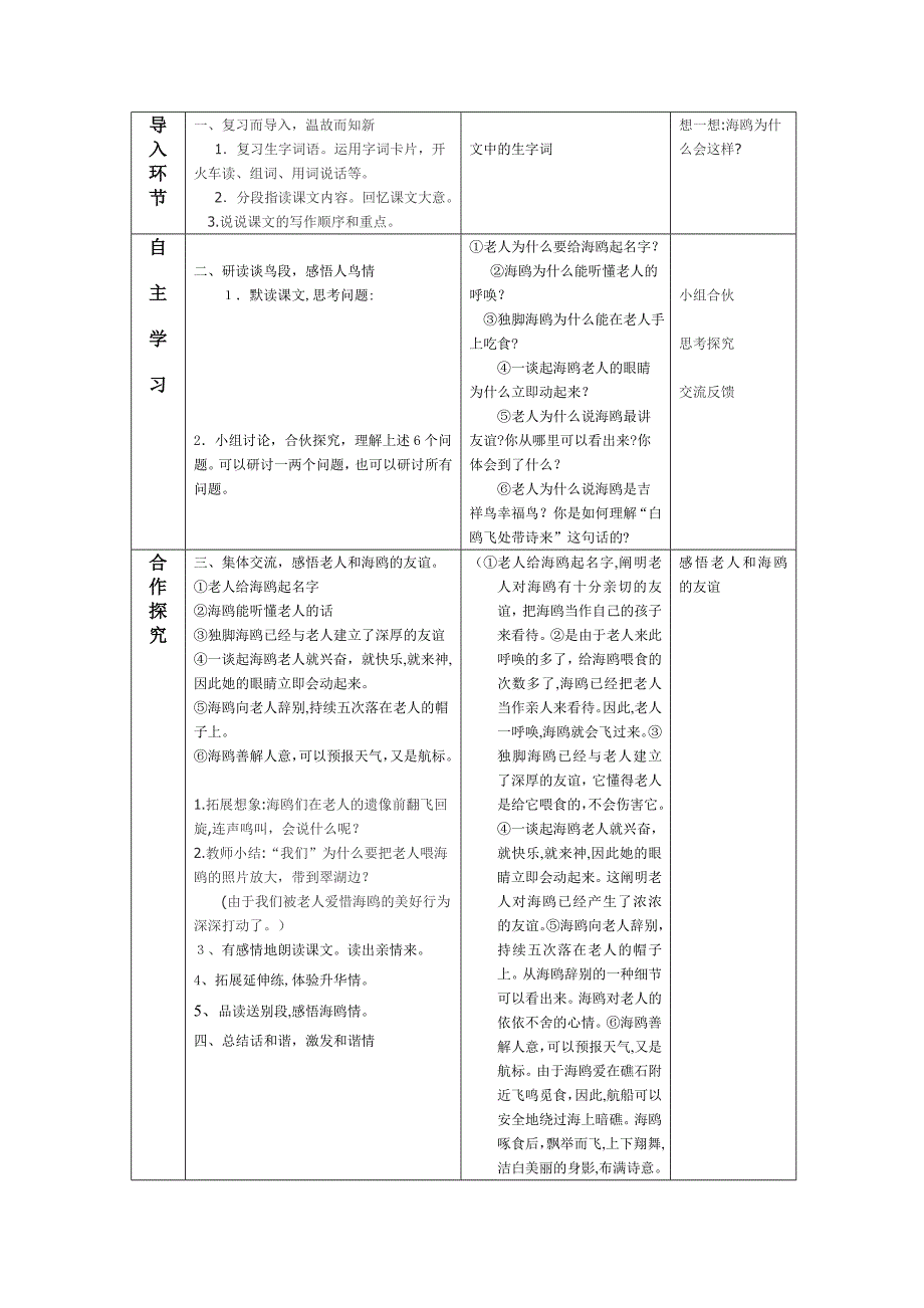 小学语文六年级上册第七单元教学计划_第5页