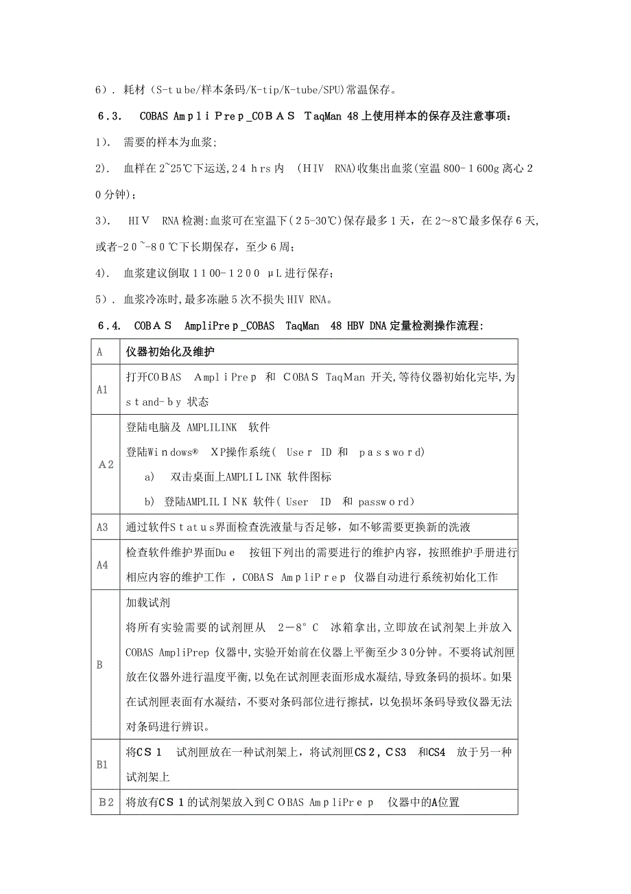 人类免疫缺陷病毒(I型)HIV-RNA核酸定量检测SOP_第3页