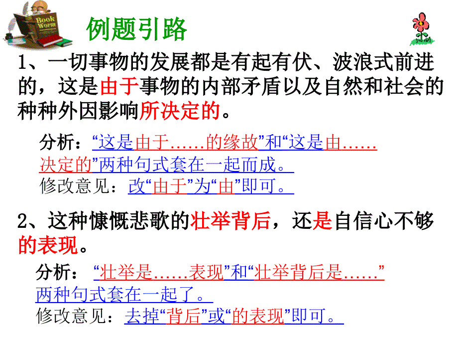 医学专题：句式杂糅病句修改分析_第4页