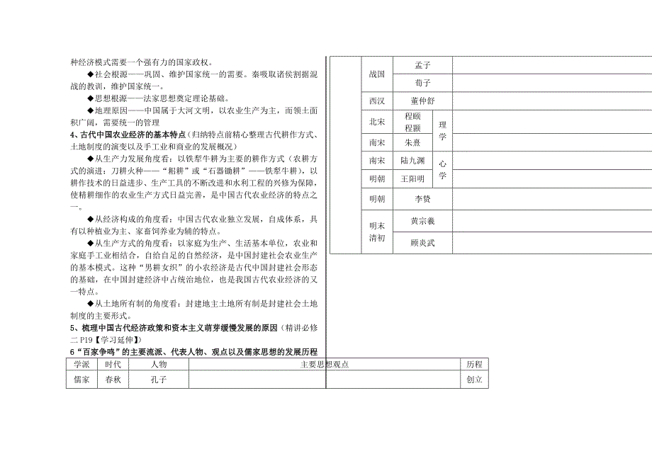 高中中国古代史通史结构Word版_第4页