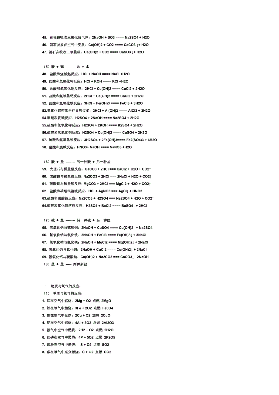 (完整版)初中酸碱盐化学方程式(全).doc_第3页