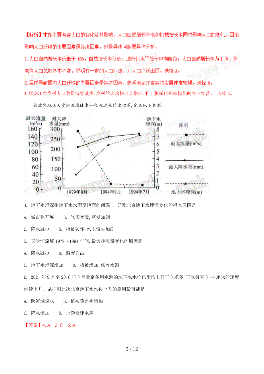 【完整版】河北省衡水中学2017届高三模拟信息卷(三)文综地理试题解析.doc_第2页