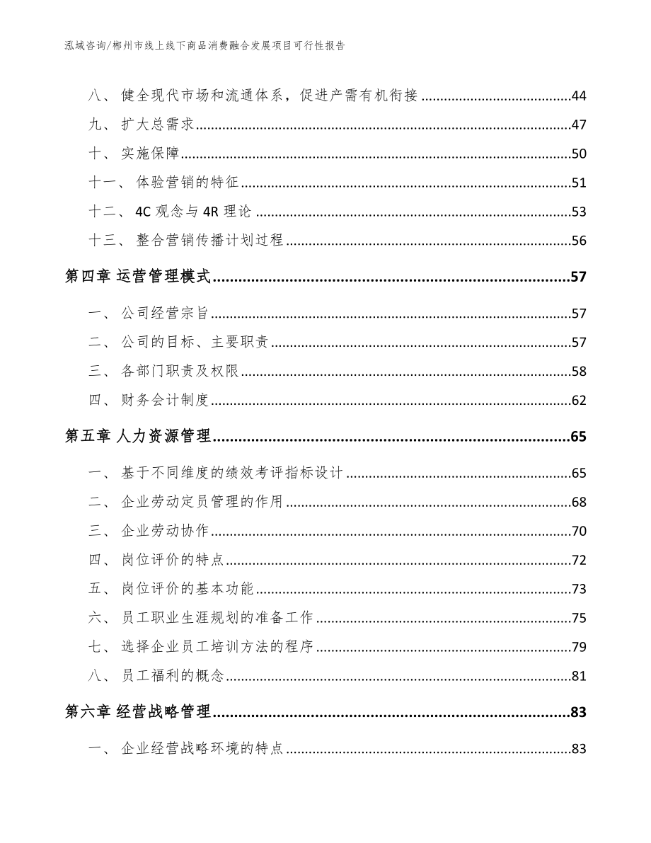 郴州市线上线下商品消费融合发展项目可行性报告（参考范文）_第2页